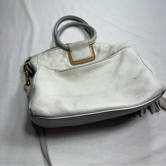 HOBO Cream Sheila Medium Shoulder Bag with Tassel - Picture 5 of 12